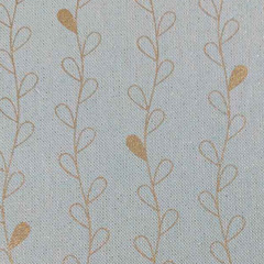 Dekostoff Retrobl�tter Ranken Gold Metallic Glitzer, hellmint