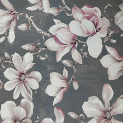 Outdoor Dralon� Stoff Magnolien, altrosa grau