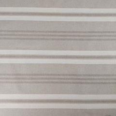 Dekostoff Streifen Leinen Optik, wei� natur