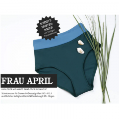 Papierschnittmuster Bikinihose Panty mid & high waist Frau APRIL Schnittreif