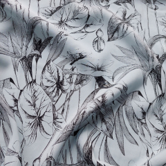 RESTST�CK 39 cm Viskose Stoff Blumen Ranken sandwashed, dusty blue