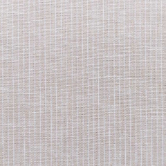 Halbleinen Leinen Baumwollstoff schmale Streifen, wei� beige