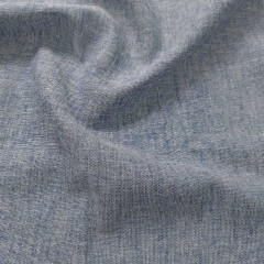RESTST�CK 36 cm Halbleinen Leinen Baumwolle Webware uni (Kombi zu Streifen), indigoblau