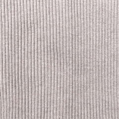 B�ndchenstoff gerippt Hipster-Beanie Stoff, helltaupe meliert