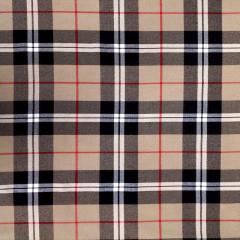 Webware Schottenkaro Tartan, beige schwarz rot