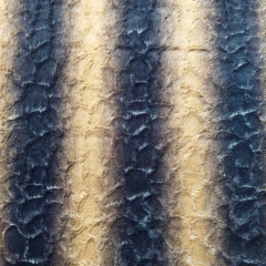 Fellimitat Fake Fur Snake Print gepr�gt, camel braun schwarz
