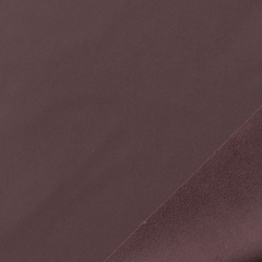Softshell Stoff Jackenstoff Fleeceabseite uni, dunkelbraun