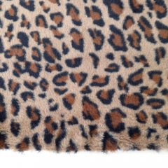 Fellimitat Pl�sch Leopardenmuster Animal Print flauschig weich, braun schwarz camel