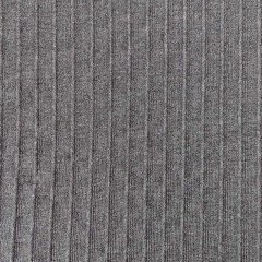 Rippenstrick Stoff Rippen l�ngs, dunkelgrau