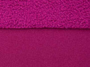 Softshell Stoff Jackenstoff Fleeceabseite uni, bordeaux