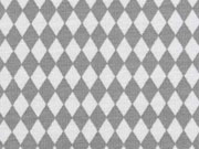RESTST�CK 163 cm Jersey Rauten, grau