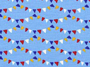 Jerseystoff Wimpelketten hellblau
