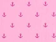 RESTST�CK 50 cm weicher Baumwollstoff Anker, pink rosa