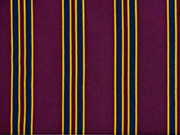 Blusenstoff Crepe College Streifen, ocker dunkelblau bordeaux