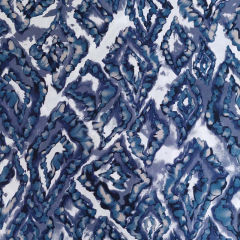 RESTST�CK 50 cm Viskose Stoff Blusenstoff Webware Rauten Blaut�ne Wei�