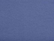 B�ndchenstoff Meterware Glattstrick uni, jeansblau