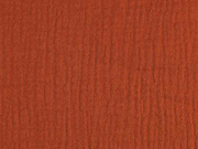 Musselin Stoff Double Gauze uni, terracotta