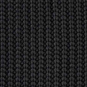 Strickstoff Rippenstrick Baumwolle Halbpatent, schwarz