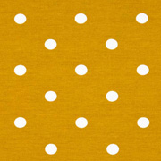 Jerseystoff Punkte 1 cm, wei� ockergelb