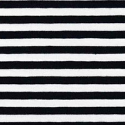 RESTST�CK 25 cm Jerseystoff Streifen 5 mm, schwarz wei�