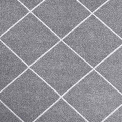 Jacquard Jersey Jackenstoff Rauten Gitternetz, cremewei� hellgrau