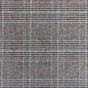 Jackenstoff kariert Glencheckmuster Webware, braun beige
