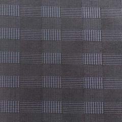 RESTST�CK 48 cm Hosenstretch Stoff Bengalin Glencheck Karomuster, rauchblau schwarz