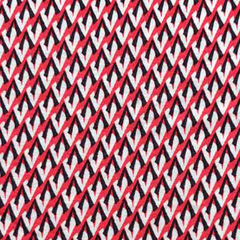 Viskosestoff Blusenstoff Gitternetz klein gemustert, rot schwarz weiss
