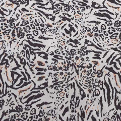 Hosenstretchstoff Bengalin Animal Print, braun ocker beige