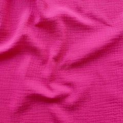 Musselin Stoff Double Gauze uni,�hot pink
