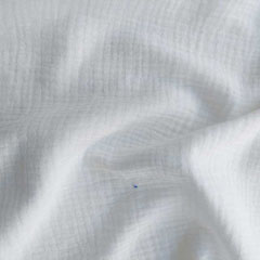 Musselin Stoff Double Gauze uni,�cremewei�