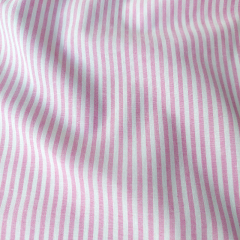 Baumwollstoff Streifen 3 mm garngef�rbt, pink wei�