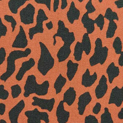 EINZELST�CK 160 cm Viskose Twillstoff Blusenstoff Leomuster, schwarz terracotta