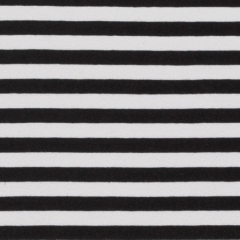 Jerseystoff Streifen 1 cm garngef�rbt, schwarz wei�
