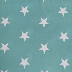 Baumwollstoff gro�e Sterne Big Star, wei� altmint