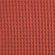 Waffelpiqu� Frottee Waffelstoff, terracotta