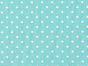 Baumwollstoff kleine Punkte Petite Dots, wei� mint