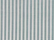 Baumwollstoff Streifen 3 mm garngef�rbt, altmint weiss
