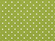 Baumwollstoff kleine Punkte Petite Dots, wei� gelbgr�n