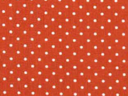 Baumwollstoff kleine Punkte Petite Dots, wei� terracotta