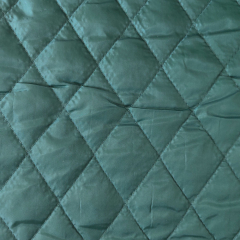 Steppstoff Jackenfutter wattiert Rauten, flaschengr�n (British Racing Green)