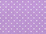 Baumwollstoff kleine Punkte Petite Dots, wei� flieder