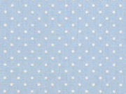 Baumwollstoff kleine Punkte Petite Dots, wei� hellblau