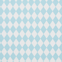 RESTST�CK 26 cm Dekostoff Rauten, hellblau wei�