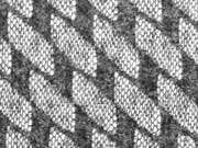 RESTST�CK 153 cm Strickstoff elastisch Doubleface Lace Rauten, anthrazit