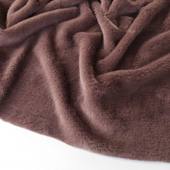 butterweiches Fellimitat Pl�sch Fake Fur, dunkelbraun