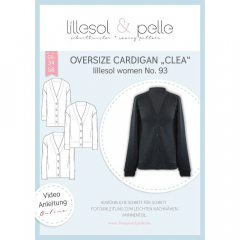 Papierschnittmuster Oversize Cardigan "Clea" Lillesol women No.93
