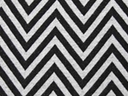 RESTST�CK 71 cm Jacquard Jersey Zick Zack, schwarz meliert