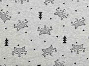 Sweat Alpenfleece F�chse, schwarz grau