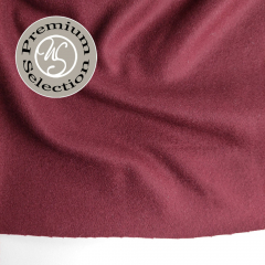 Wollstoff mit Mohair Mantelstoff Deadstock Designerstoff, weinrot